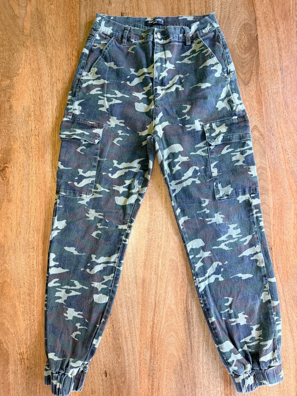 Almost Famous Green Camo Cargo Pants